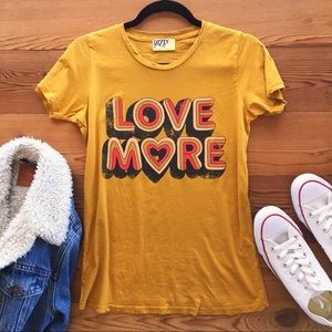 Dazey LA Love More T-Shirt - Gold